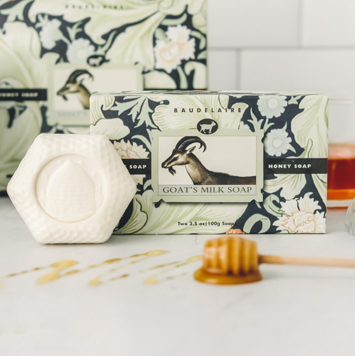 SOAP GOATS MILK HONEY DUO 3.5OZ GIFT BOX #75540