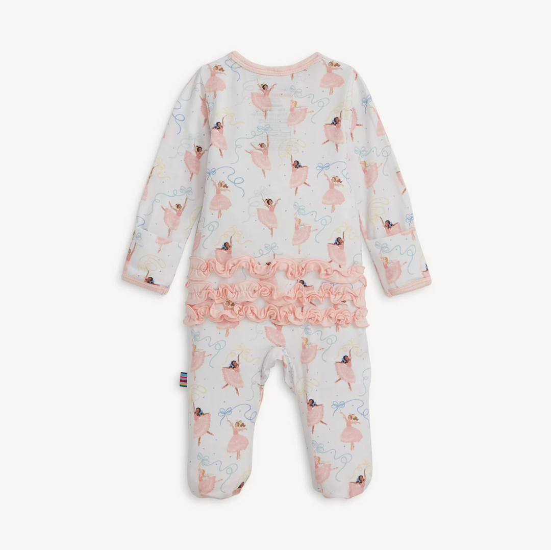 FOOTIE W/ RUFFLE PRETTY PLIES