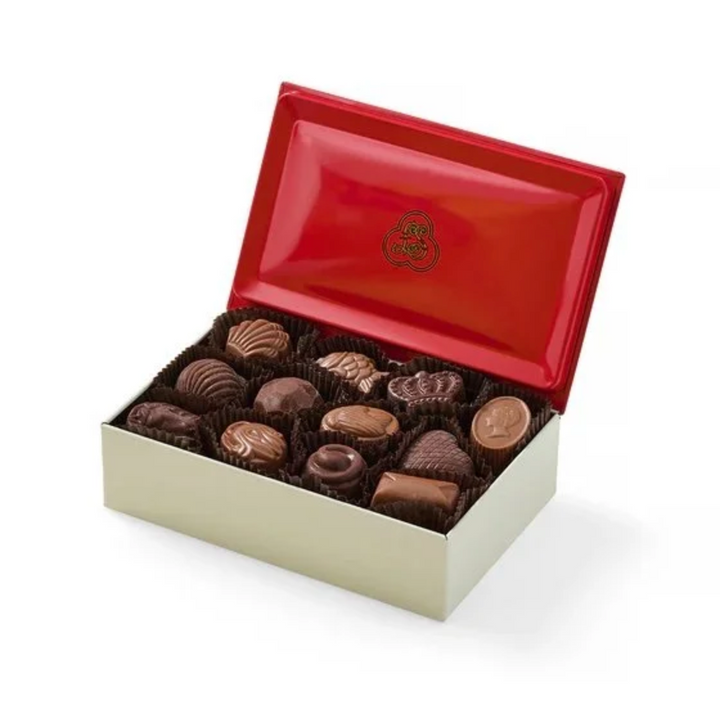 TIN CHOCOLATE 12-PIECE HARRISON HOWARD SLEIGH #76594