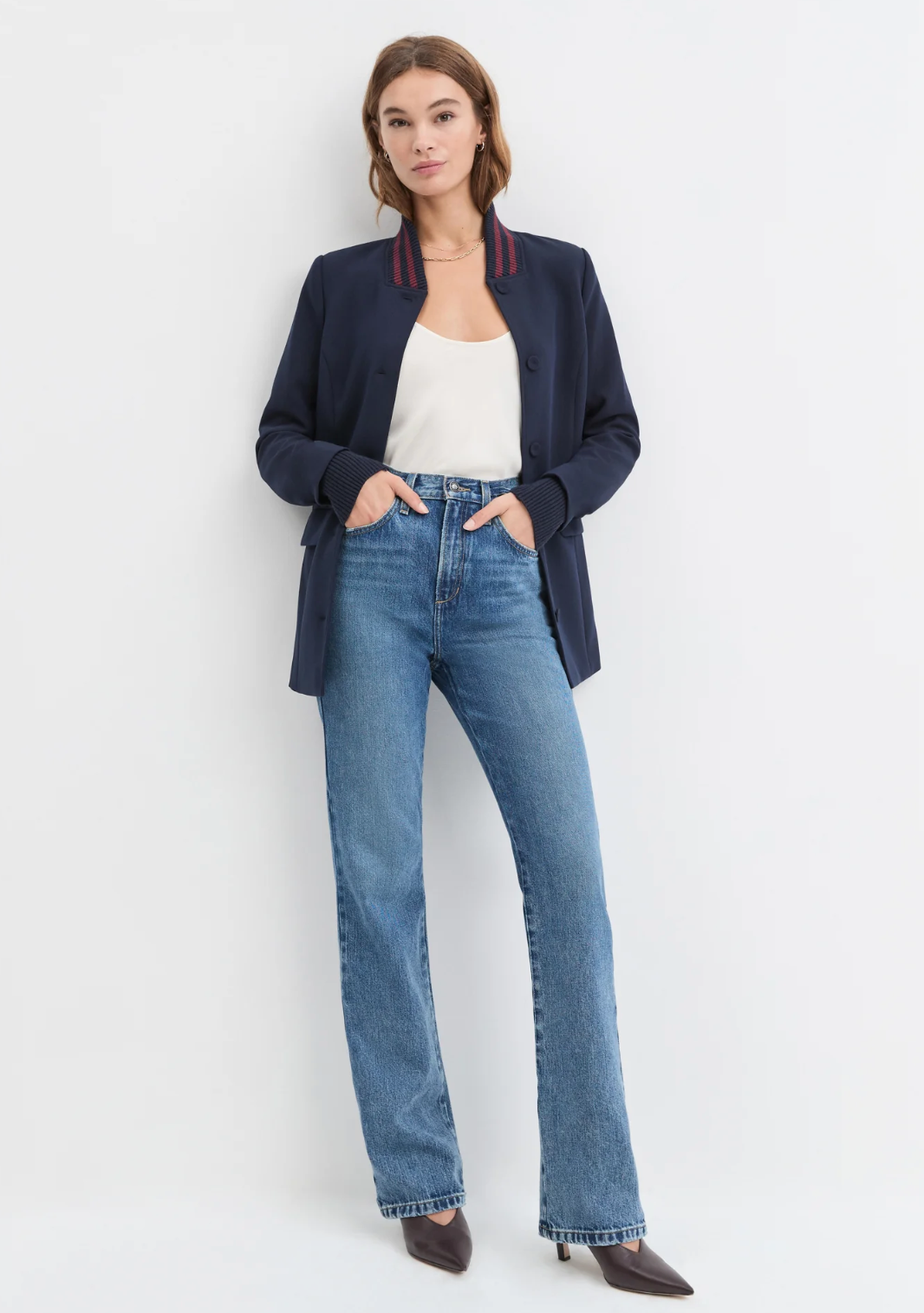 BLAZER VARSITY NAVY VINO