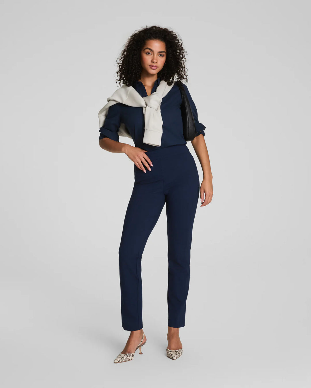 SLIM STRAIGHT PANT PONTE