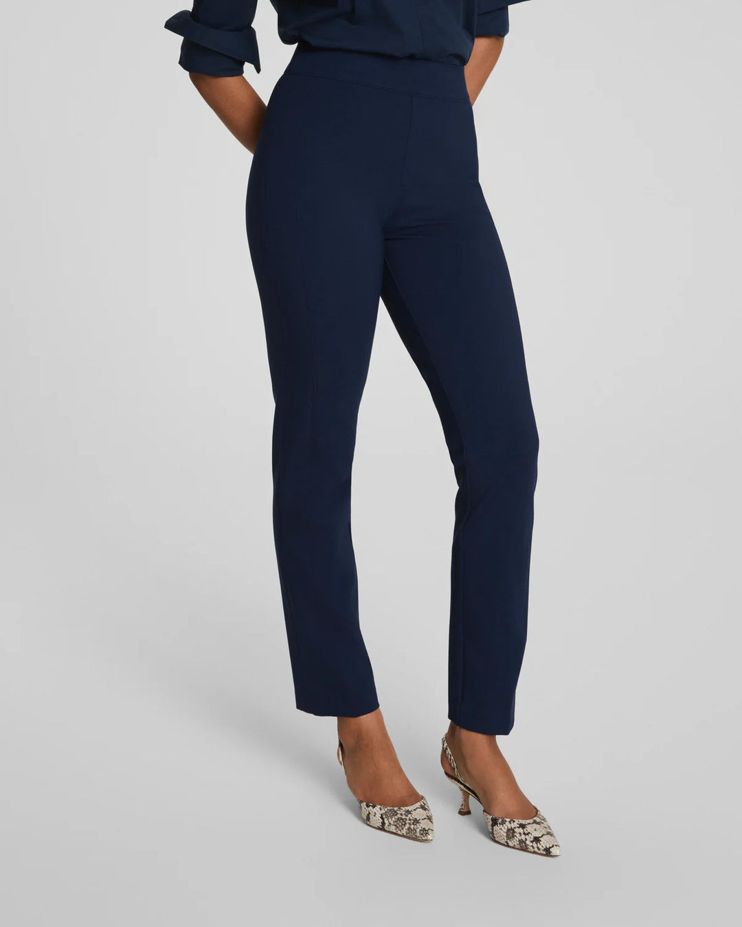 SLIM STRAIGHT PANT PONTE