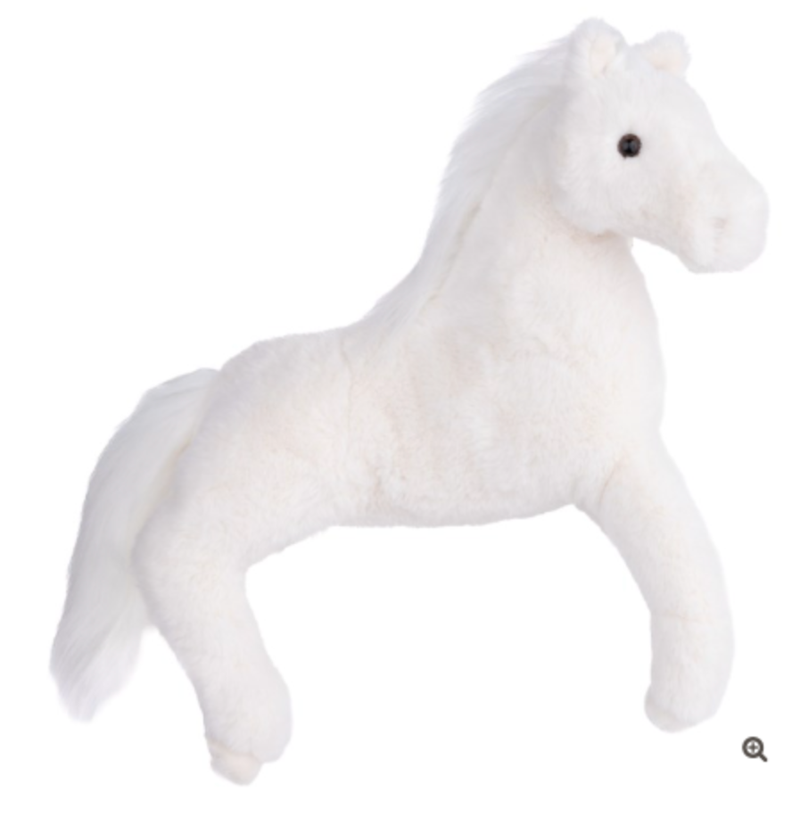 TOY PLUSH HORSE WHITE