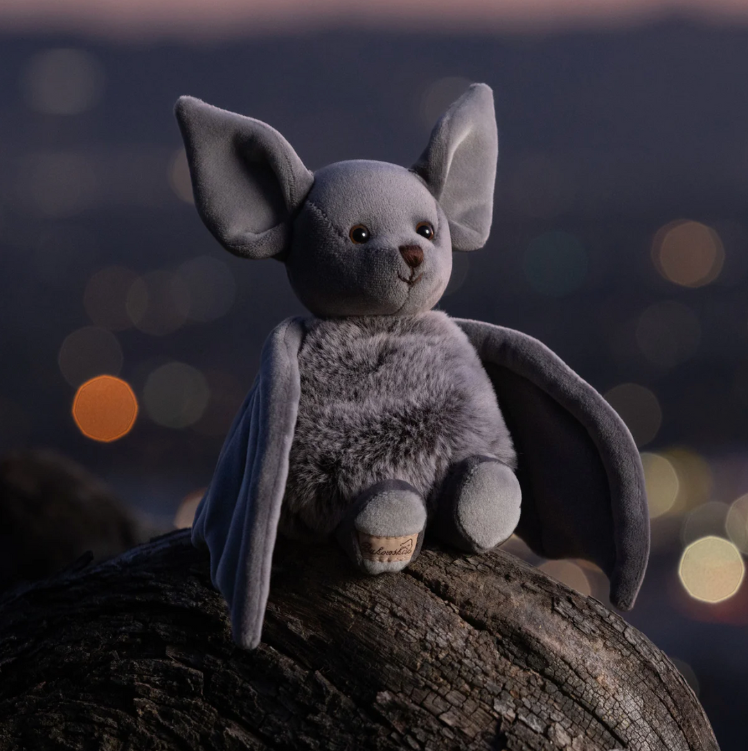 TOY PLUSH BAT GRAY