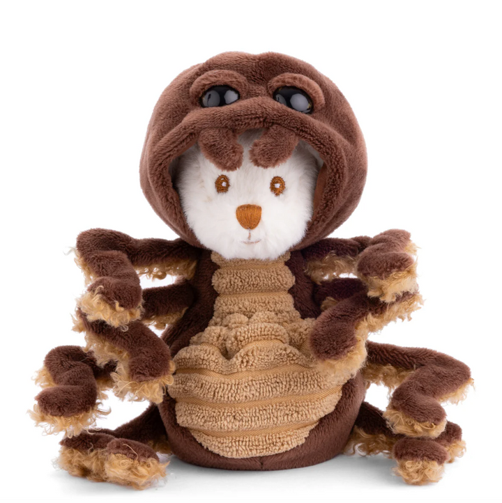 TOY PLUSH SPIDER BROWN
