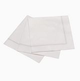 NAPKINS PAPER SILVER GREY HEMSTITCH