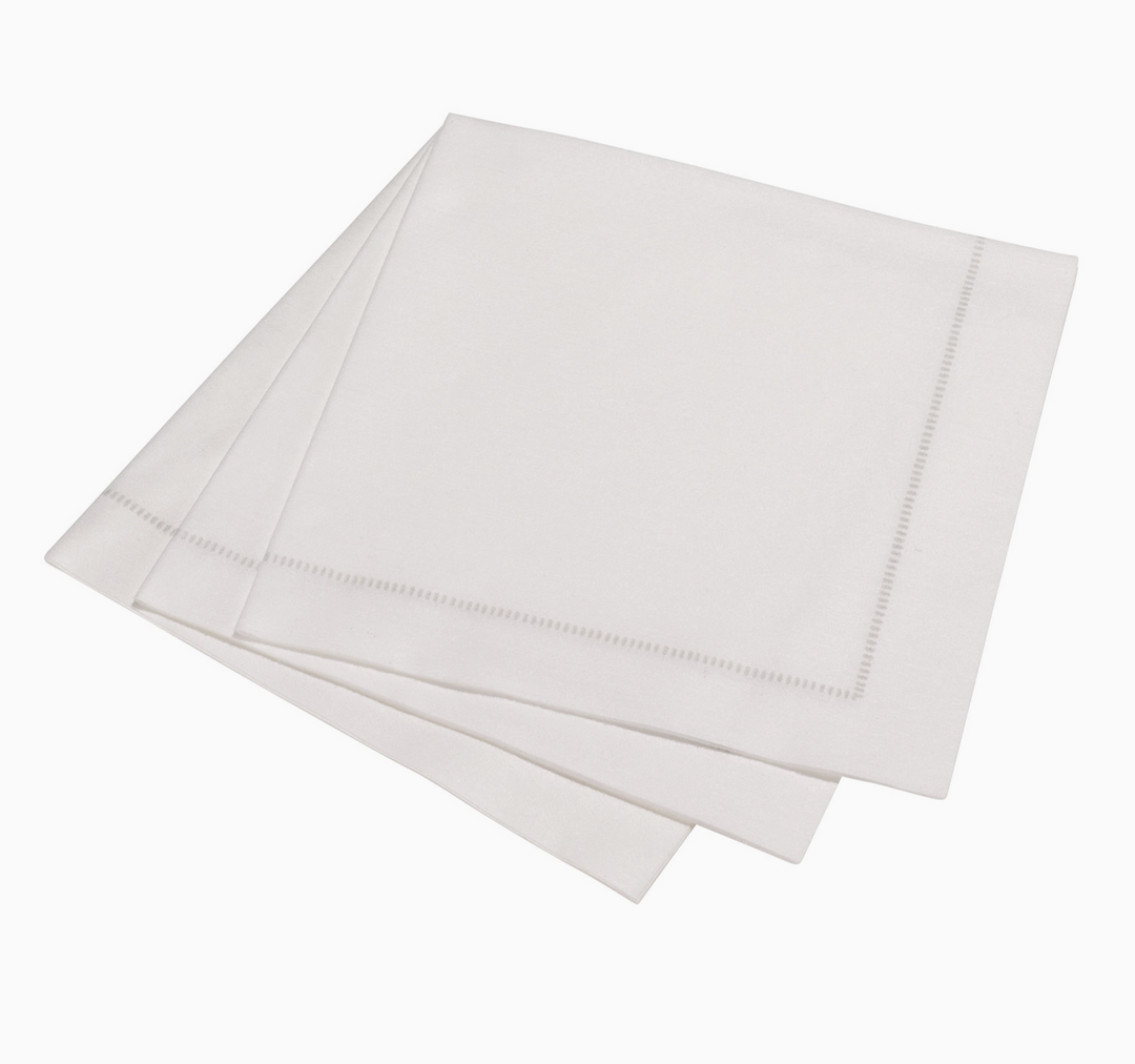 NAPKINS PAPER SILVER GREY HEMSTITCH