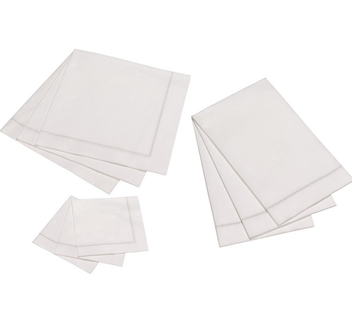 NAPKINS PAPER SILVER GREY HEMSTITCH