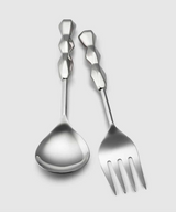SALAD SERVING SET GEOMETRIC 11"