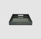 TRAY SERVING DARK GREY SMALL