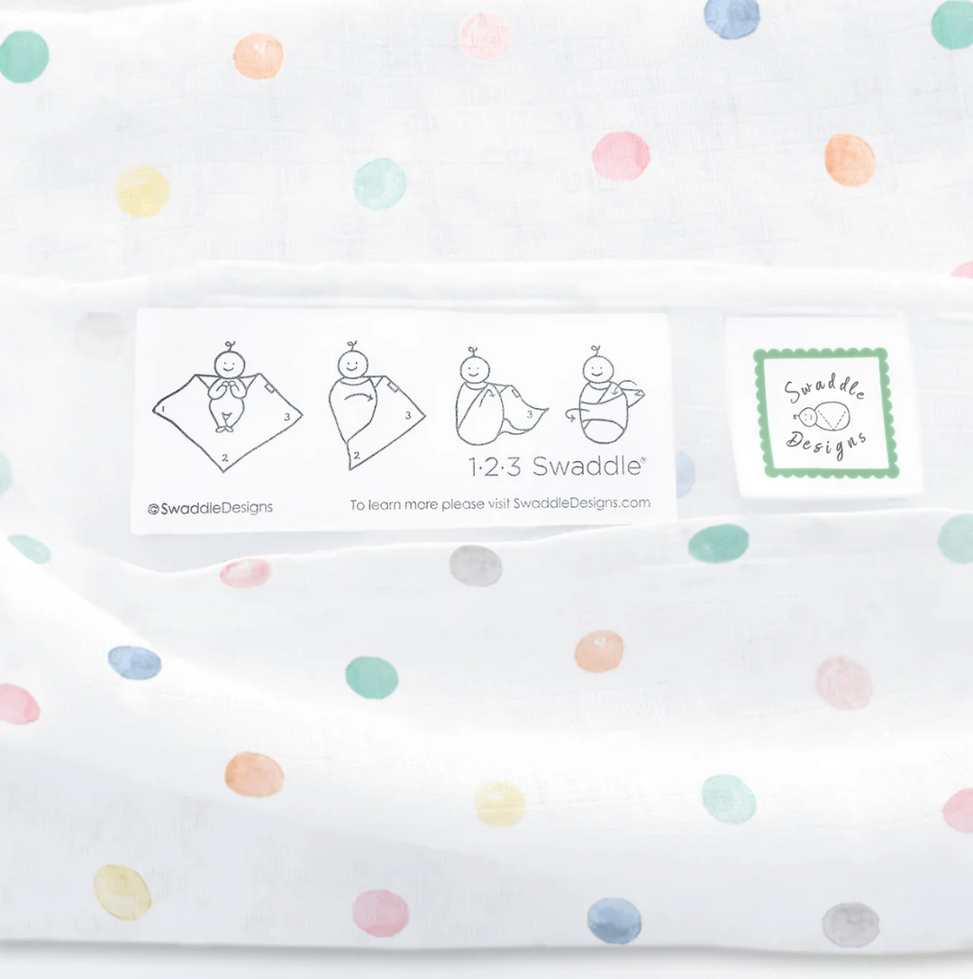 BLANKET MUSLIN WATERCOLOR DOTS