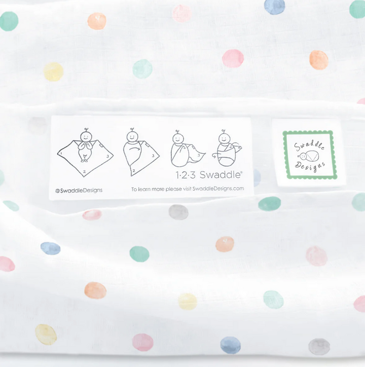 BLANKET MUSLIN WATERCOLOR DOTS