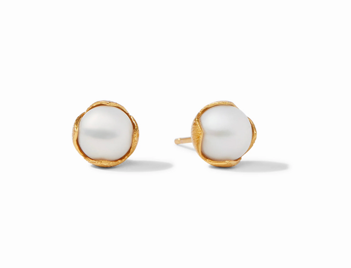 EARRING PENELOPE DEMI STUD PEARL LARGE