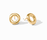 EARRING STUD WAVE CIRCLE