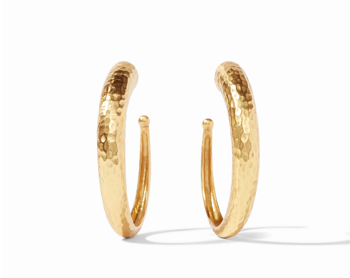 EARRING HOOPS HAMMERED
