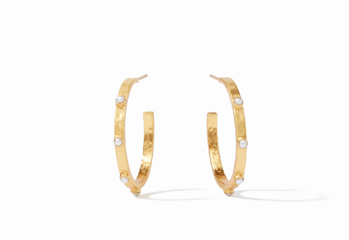 HOOP CRESCENT STONE PEARL