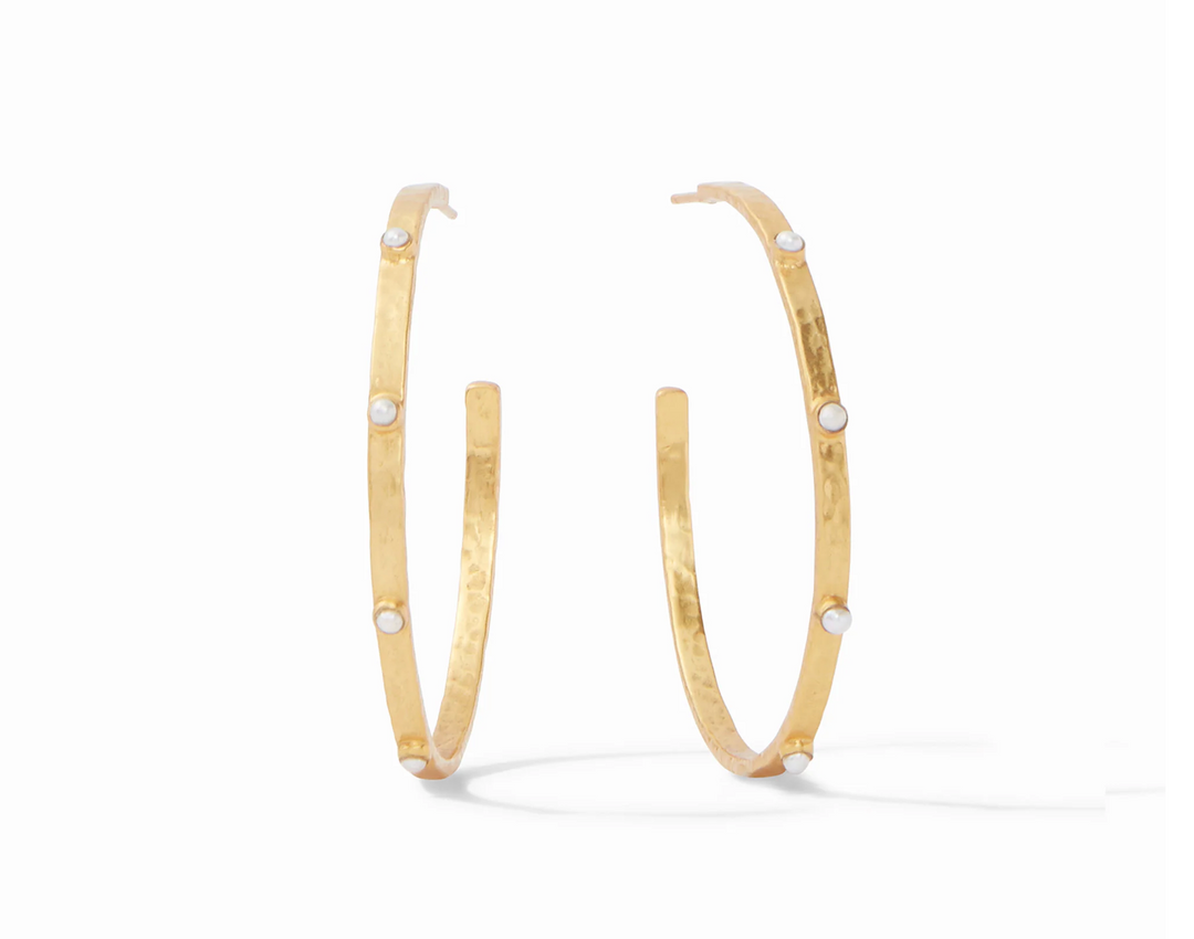 HOOP CRESCENT STONE PEARL