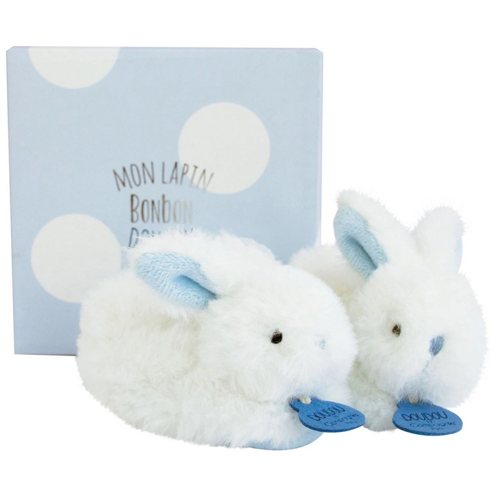 BABY BOOTIES BUNNY W/ RATTLE