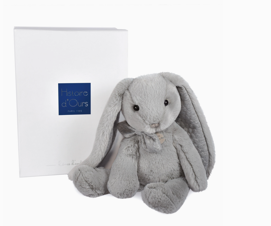 TOY PLUSH BUNNY PEARL GRAY