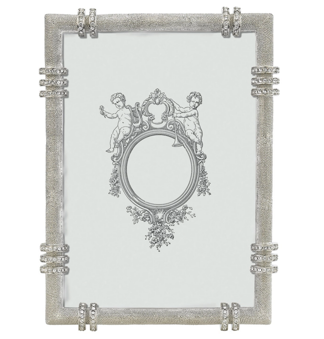 FRAME SILVER CRYSTAL 5X7