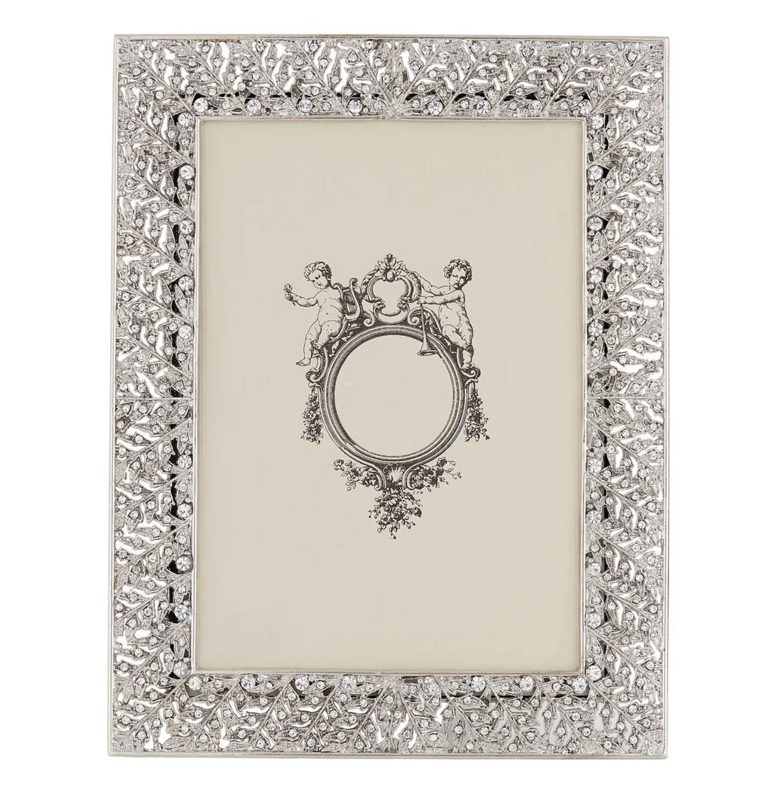 FRAME SILVER ACANTHUS LEAF PATTERN