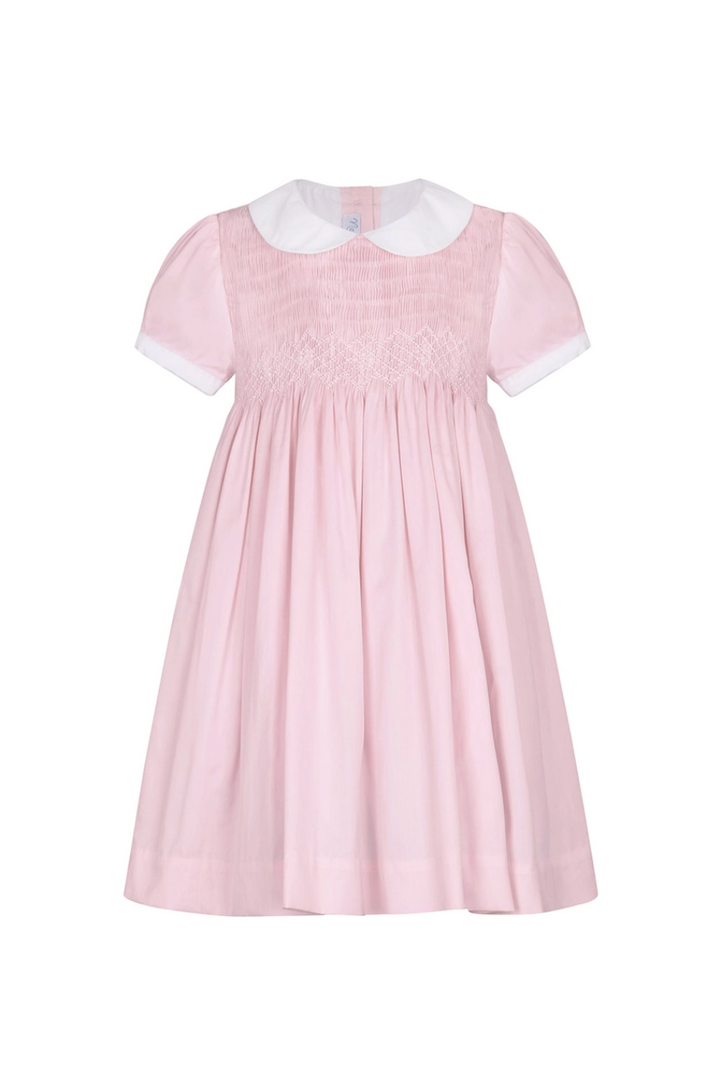 BABY DRESS SMOCKED PINK