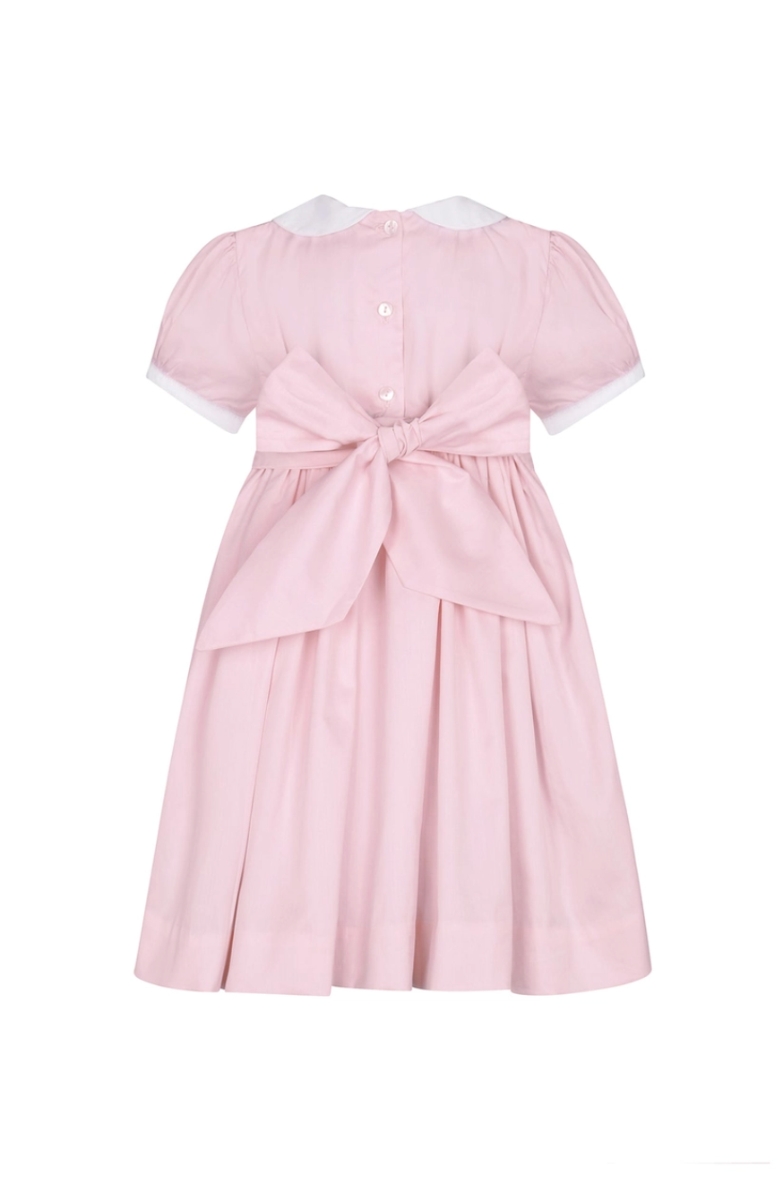 BABY DRESS SMOCKED PINK