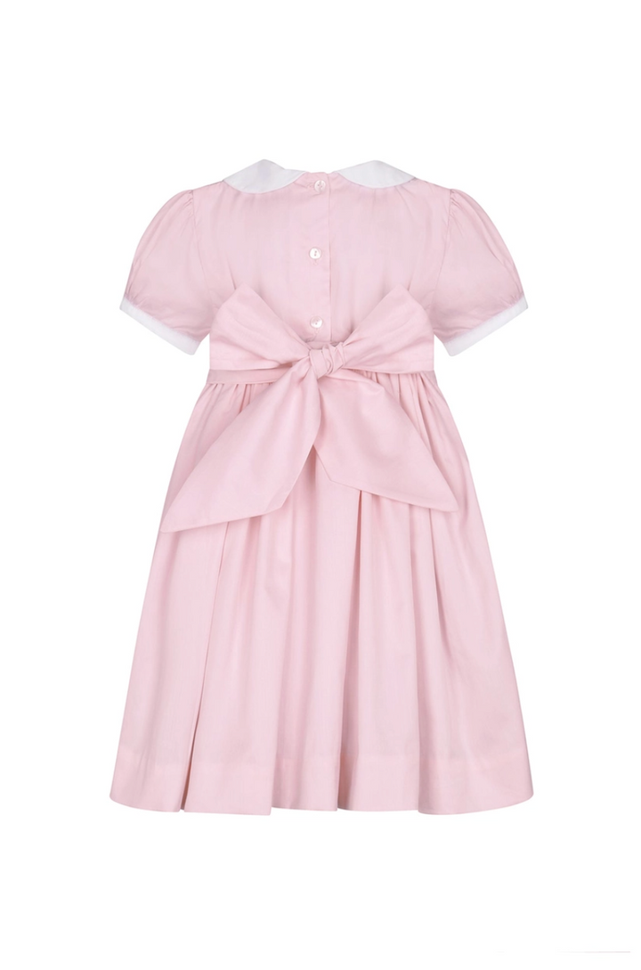 BABY DRESS SMOCKED PINK