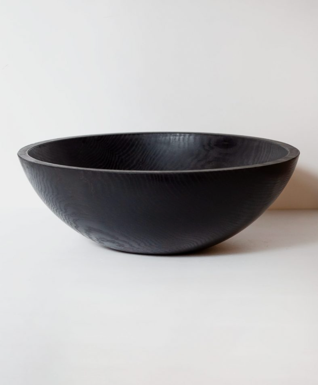 BOWL EBONIZED OAK ROUND