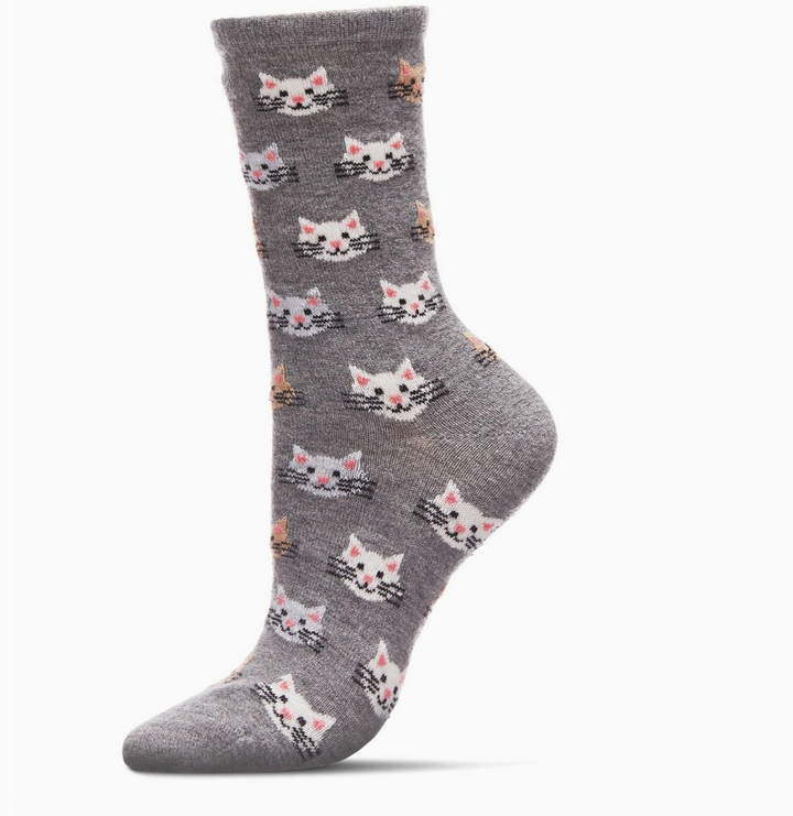 WOMEN'S SOCKS CASHMERE CAT FACES