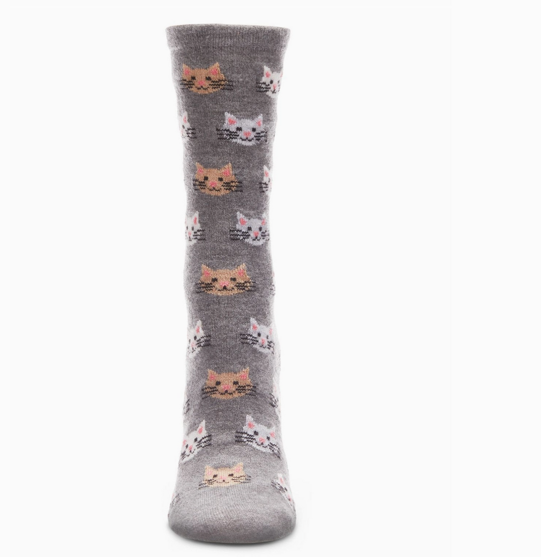 WOMEN'S SOCKS CASHMERE CAT FACES