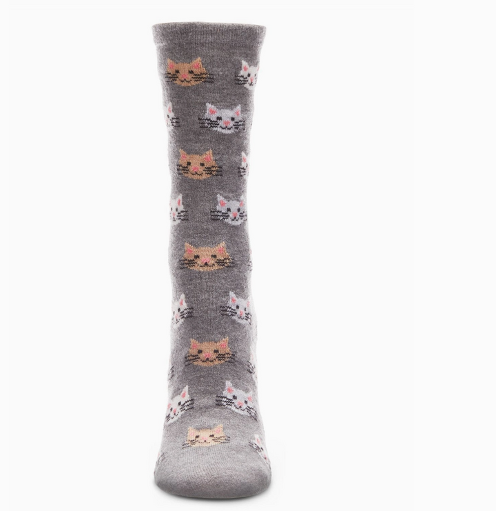 WOMEN'S SOCKS CASHMERE CAT FACES