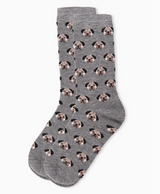 WOMEN'S SOCKS CASHMERE DOG FACES