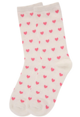 WOMEN'S SOCKS CASHMERE HEARTS