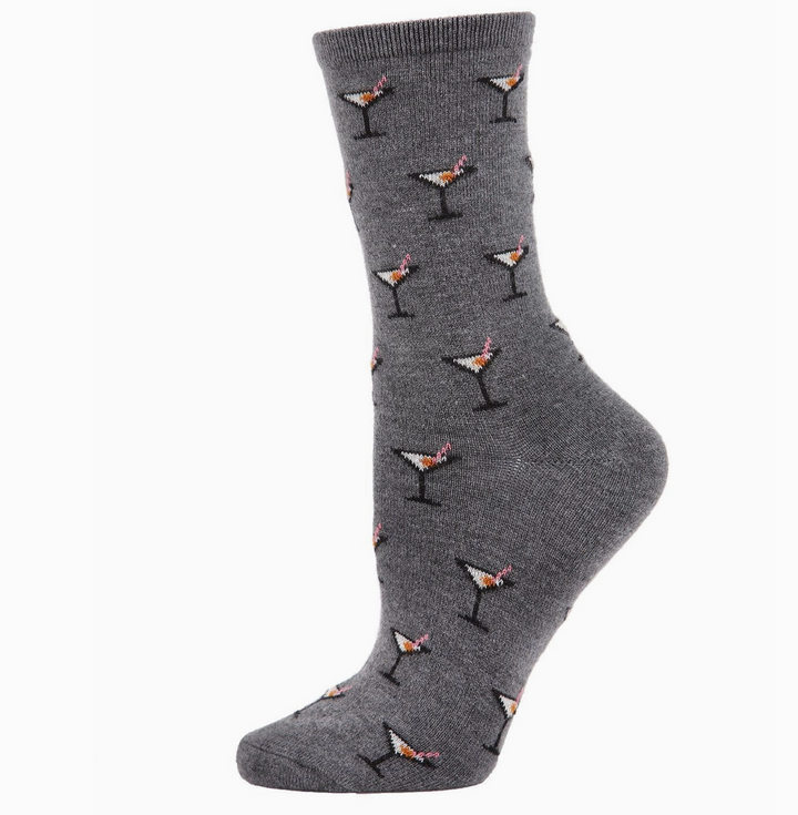 WOMEN'S SOCKS CASHMERE MARTINI DRINK
