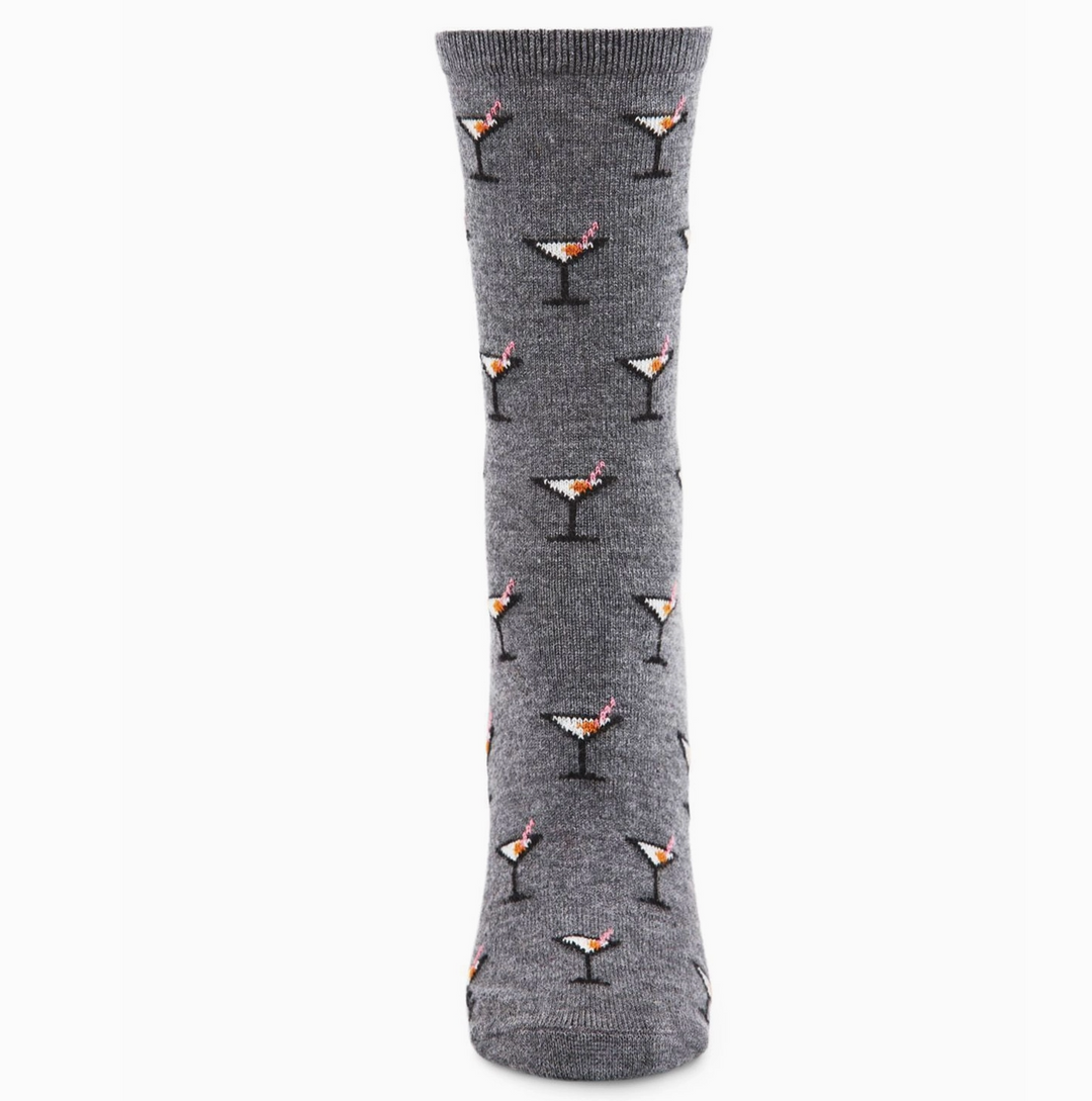 WOMEN'S SOCKS CASHMERE MARTINI DRINK