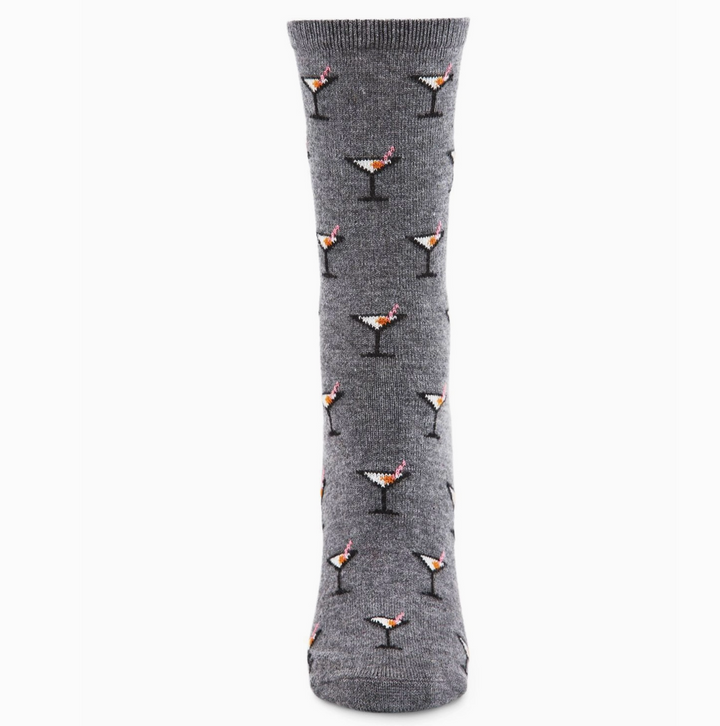 WOMEN'S SOCKS CASHMERE MARTINI DRINK