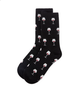 WOMEN'S SOCKS CASHMERE CREW WINE
