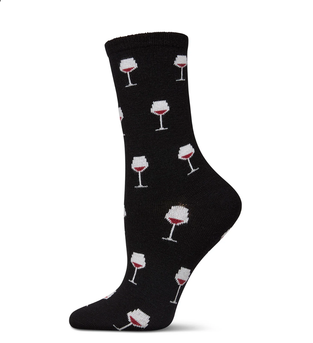WOMEN'S SOCKS CASHMERE CREW WINE