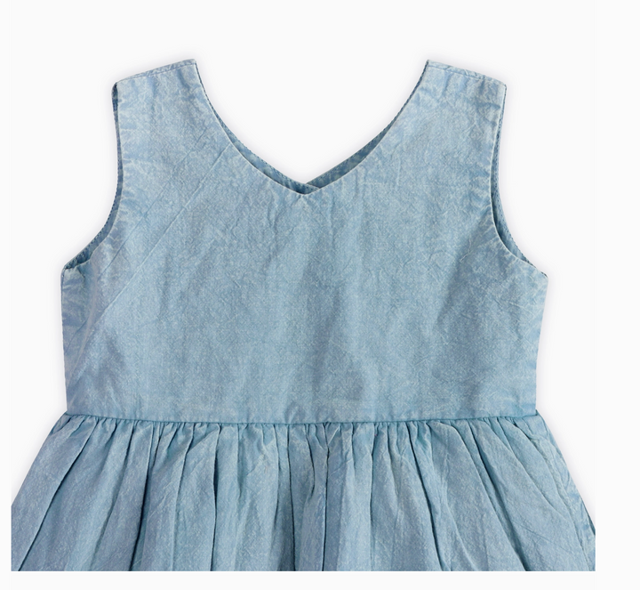 BABY DRESS & BLOOMER ZEN BLUE