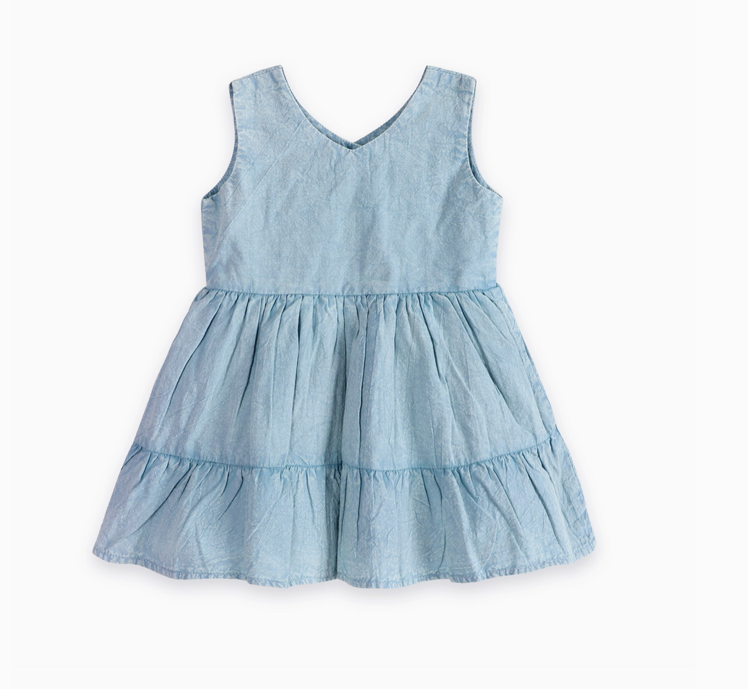 BABY DRESS & BLOOMER ZEN BLUE