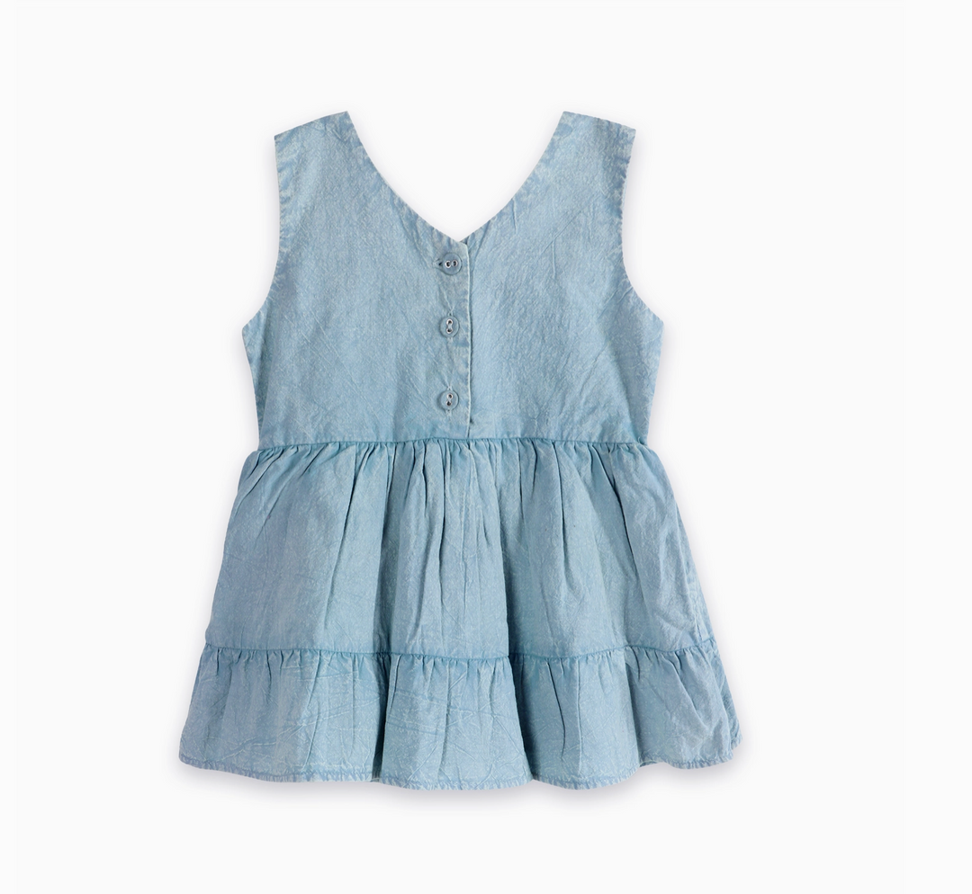 BABY DRESS & BLOOMER ZEN BLUE