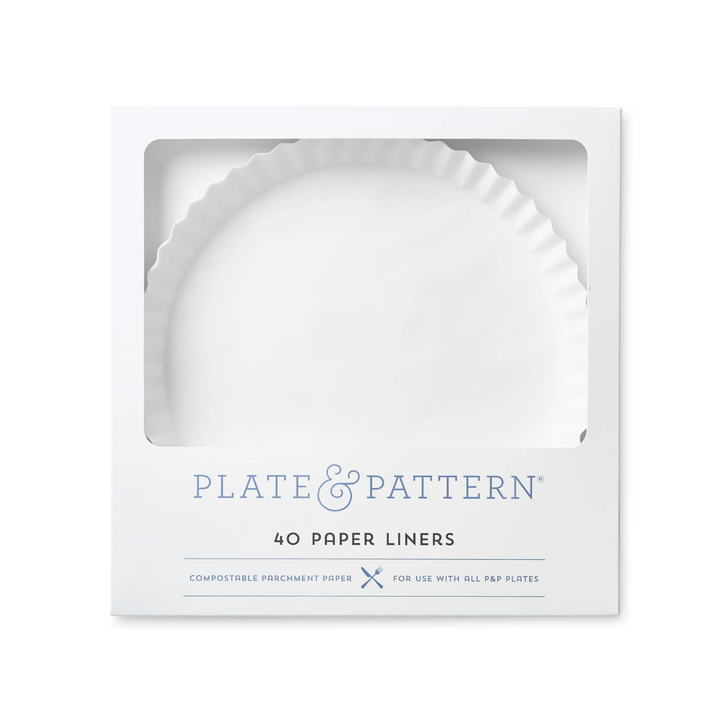 LINERS (PLATE) CLASSIC WHITE SET/40