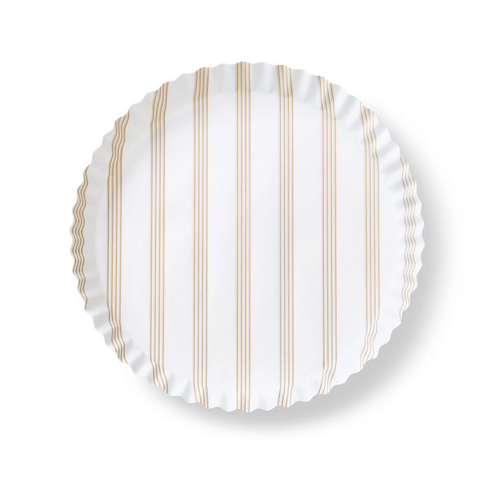 LINERS (PLATE) SANDY STRIPES SET/40