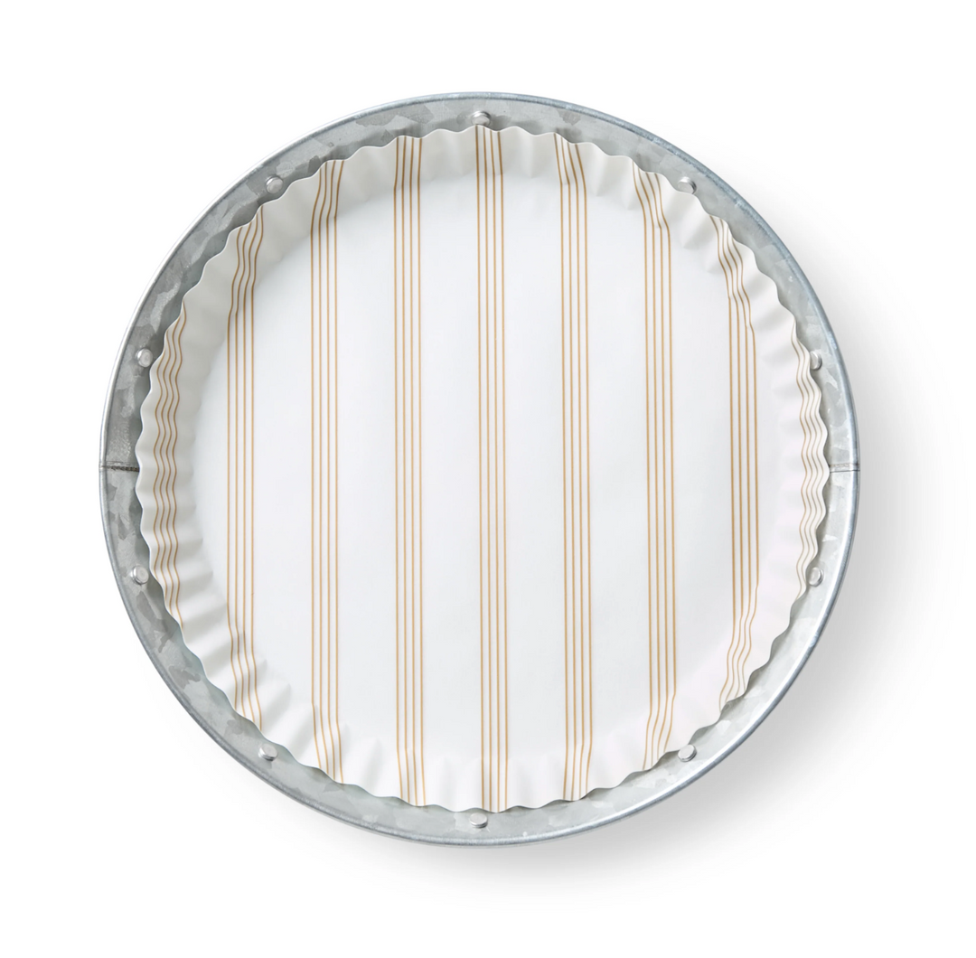 LINERS (PLATE) SANDY STRIPES SET/40