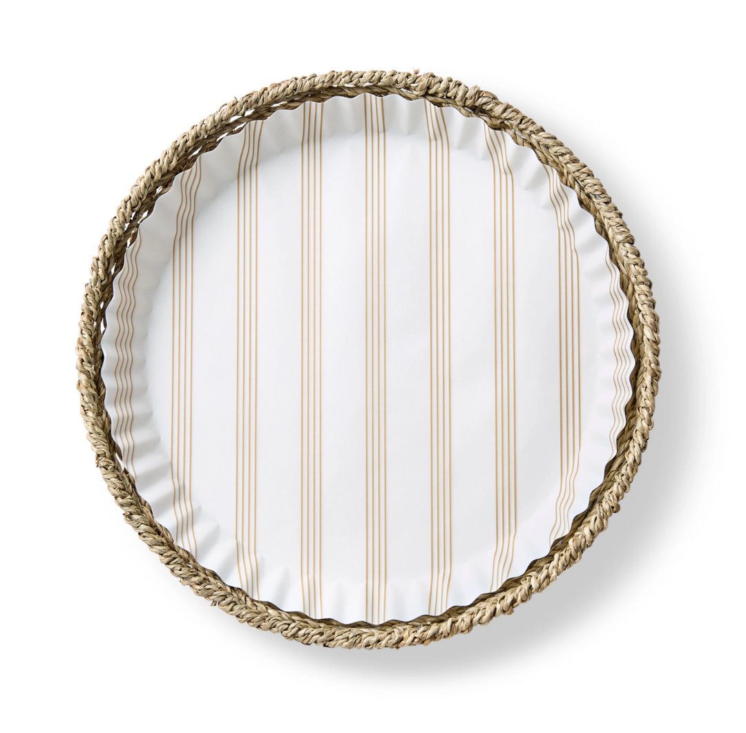 LINERS (PLATE) SANDY STRIPES SET/40