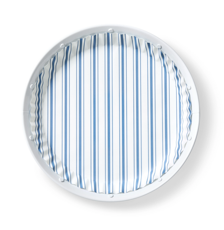 LINERS (PLATE) BLUE STRIPES SET/40