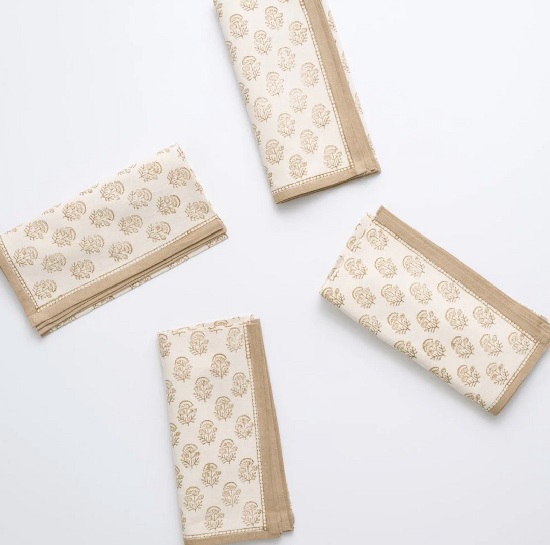 NAPKIN BEIGE FLORAL