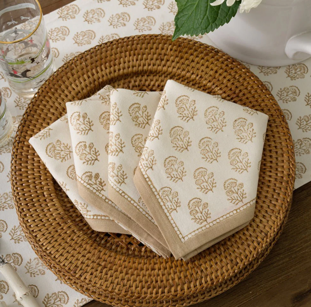 NAPKIN BEIGE FLORAL