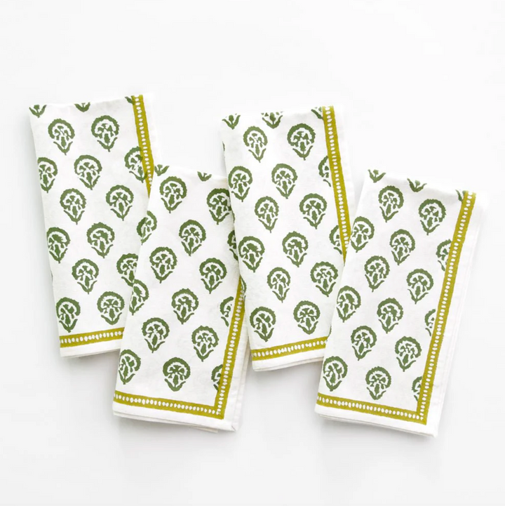 NAPKIN CARNATION HUNTER GREEN